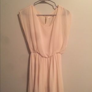 Cream Chiffon Dress